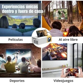 Mini Proyector LED VisionGo™ - Cine en cualquier lugar de tu casa