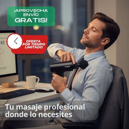 Pistola Masajeadora HY-IMPACT - Terapia de Percusión Profunda