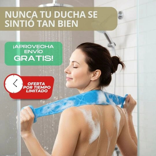 Cepillo Masajeador de Silicona – Limpieza y masajes relajantes en cada ducha