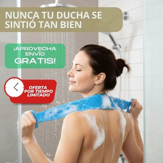 Cepillo Masajeador de Silicona – Limpieza y masajes relajantes en cada ducha