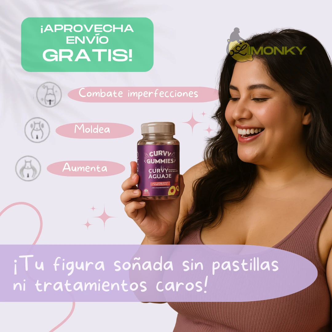 Curvy Gummies – Realza tus curvas tomando solo 2 gomitas al día