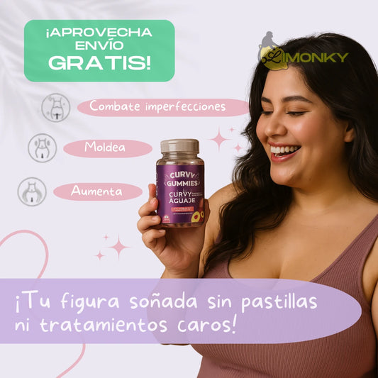 Curvy Gummies – Realza tus curvas tomando solo 2 gomitas al día