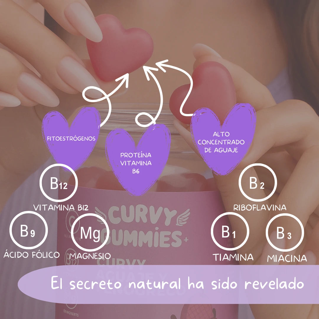 Curvy Gummies – Realza tus curvas tomando solo 2 gomitas al día
