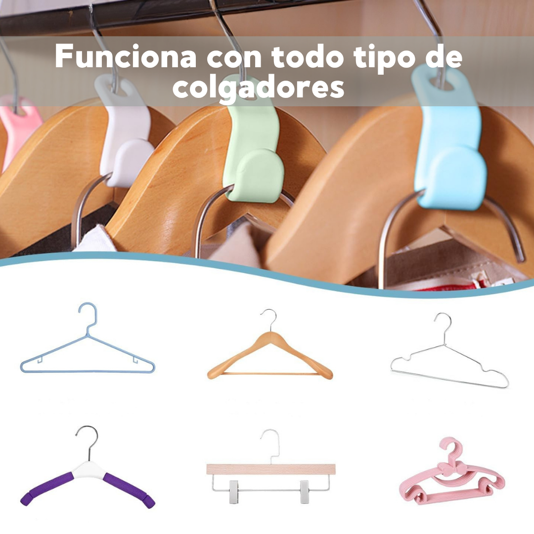 Ganchos SpaceUp - Triplica el espacio en tu closet